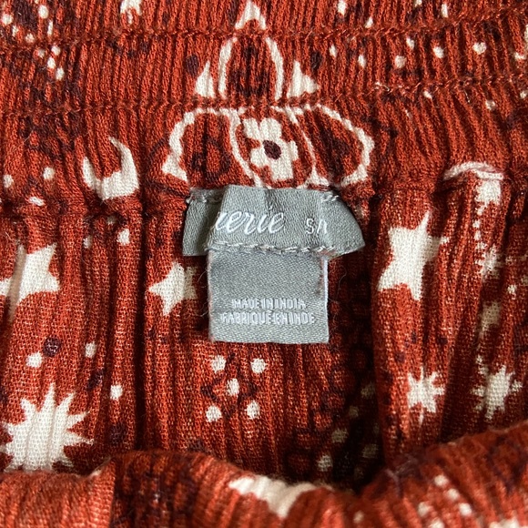 Aerie Ruffle Mini Skirt Bandana Western concert sz Small - Picture 3 of 9